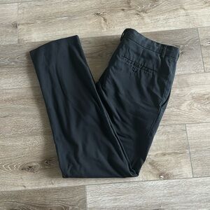 Men's Kenneth Cole Black Flat Front Dress Pants